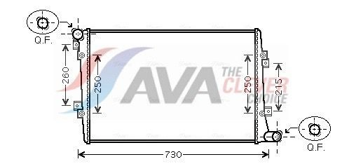 VNA2255 AVA Радіатор охолодження двигуна